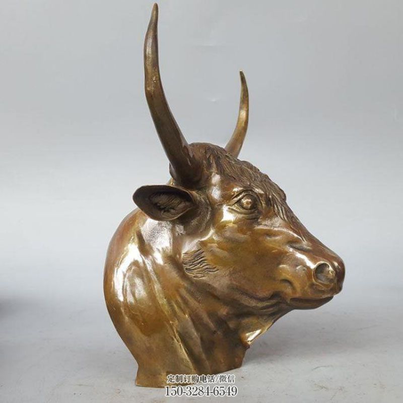 牛头雕塑工程 景观户外头像雕塑点击 雕塑展示提供