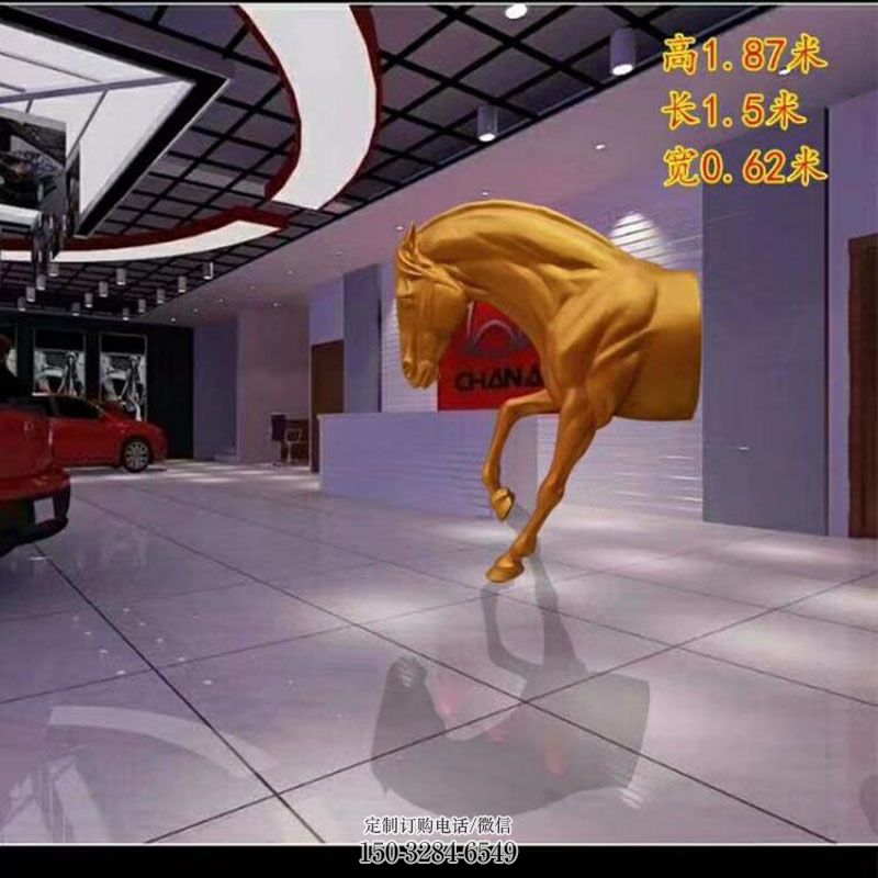 马头雕塑底座 头像雕塑主题定做 广场景观玻璃钢马头雕塑供给