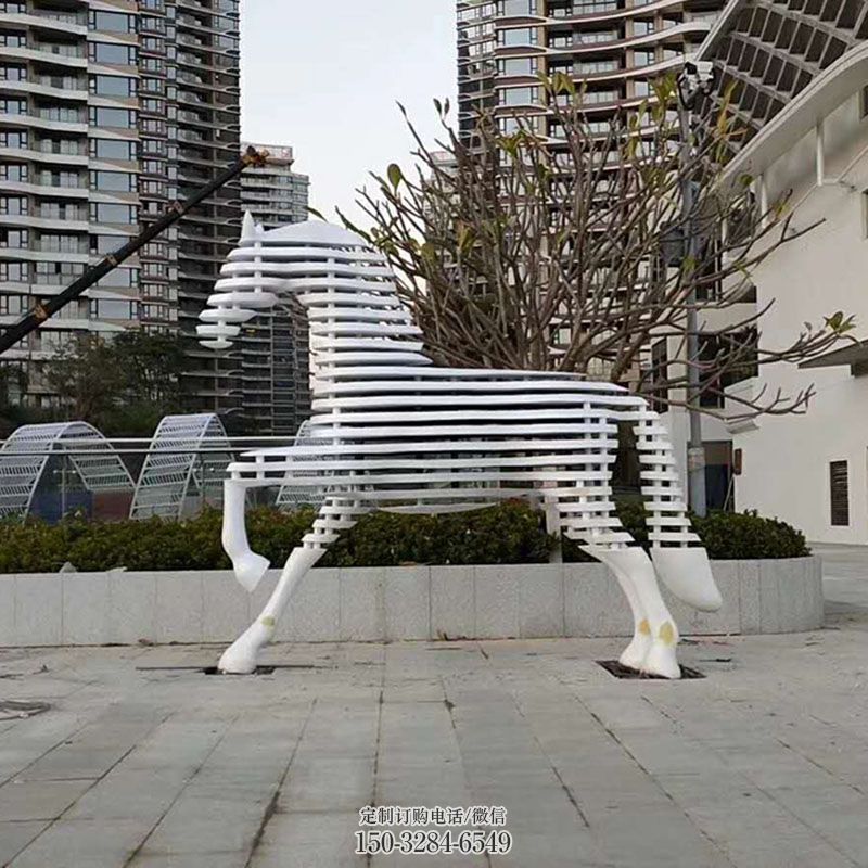 户外马头雕塑 城市广场头像雕塑提供 企业标志不锈钢马头雕塑精选