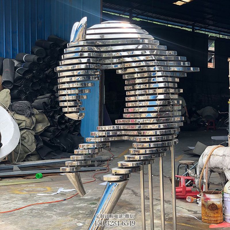 景区马头雕塑 户外头像雕塑摆放精选 现代不锈钢马头雕塑定制