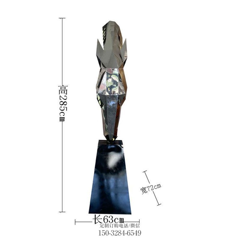 马头雕塑工程 景观户外头像雕塑点击 不锈钢马头雕塑展示提供