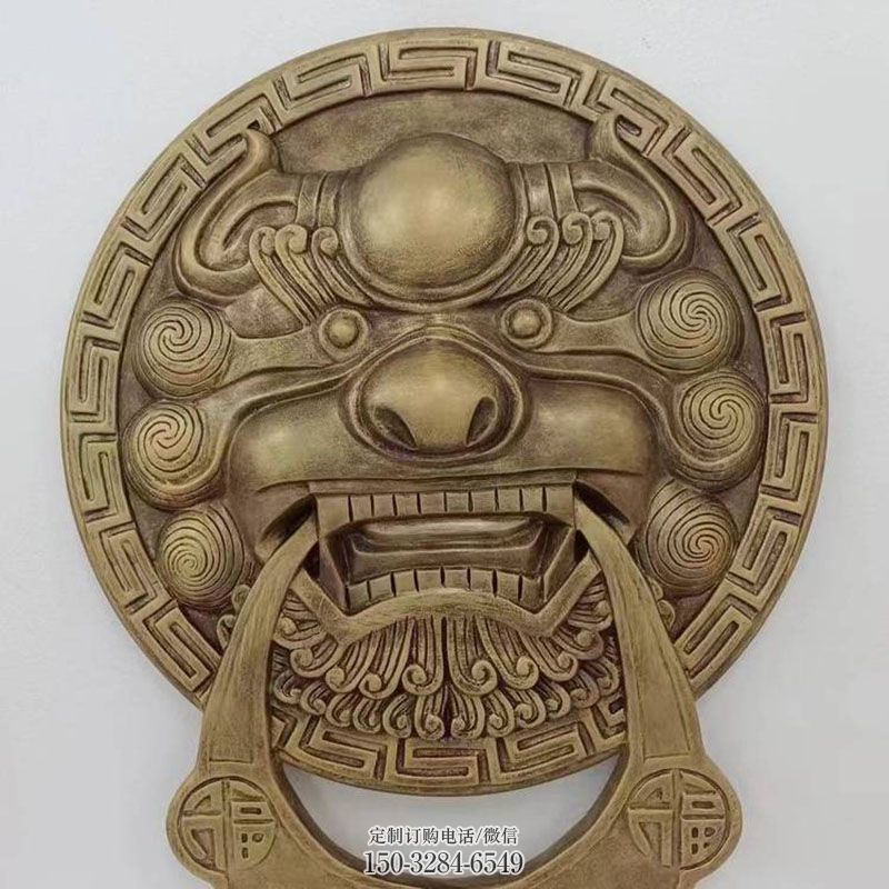 景区狮子头雕塑 园林景观头像雕塑精选 雕塑底座订做