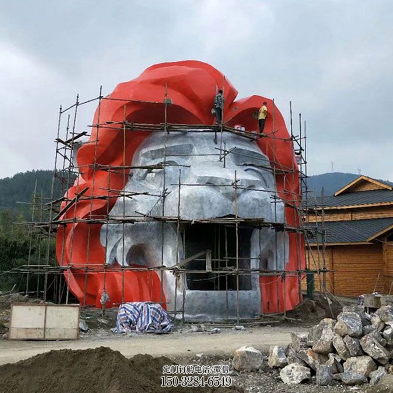 狮子头雕塑定制 广场头像雕塑供求 各类雕塑标准