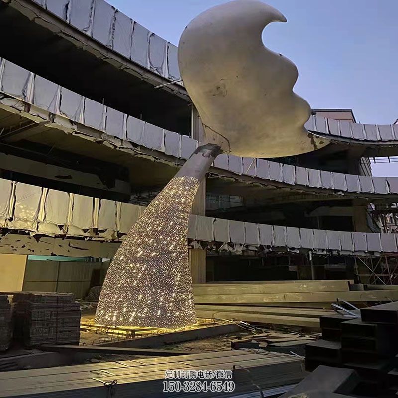 户外鱼尾雕塑 城市广场半身鱼雕塑提供 企业标志鱼尾巴雕塑精选