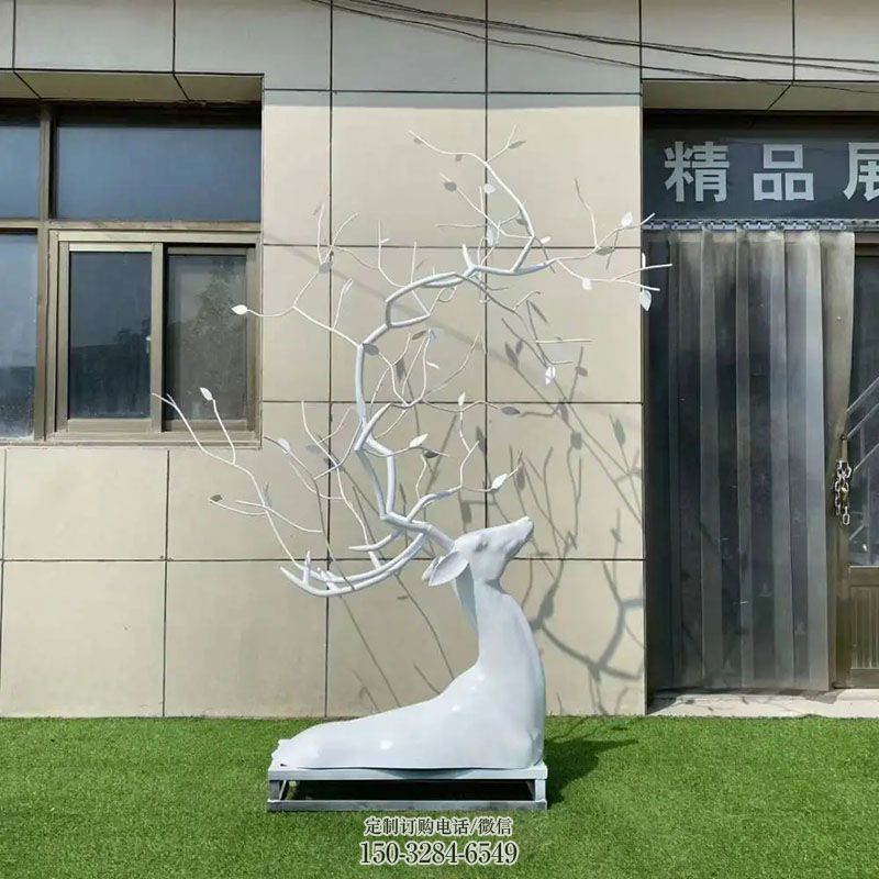 各类鹿角雕塑 头像雕塑主题定做 门口雕塑订做